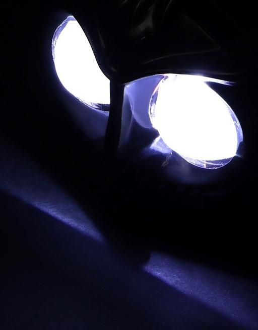 Фара cветодиодная, Сова, 12 В, 15 Вт, 1080 Лм, провод 56 см, свет бело-желтый, набор 2 шт