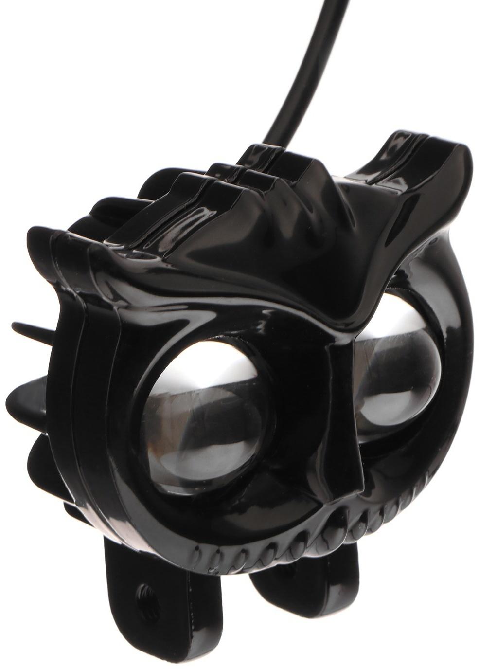 Фара cветодиодная, Сова, 12 В, 15 Вт, 1080 Лм, провод 56 см, свет бело-желтый, набор 2 шт