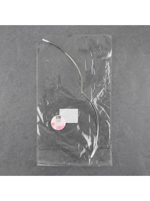 Монокость для бюстгальтера, 170 + 170 мм, цвет серебряный