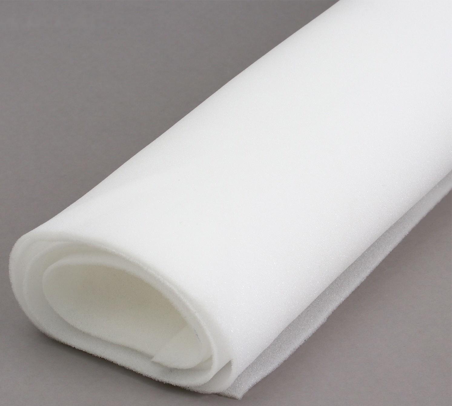 Поролон, 2 × 1 м, толщина 3 мм, 16 кг/м³, белый