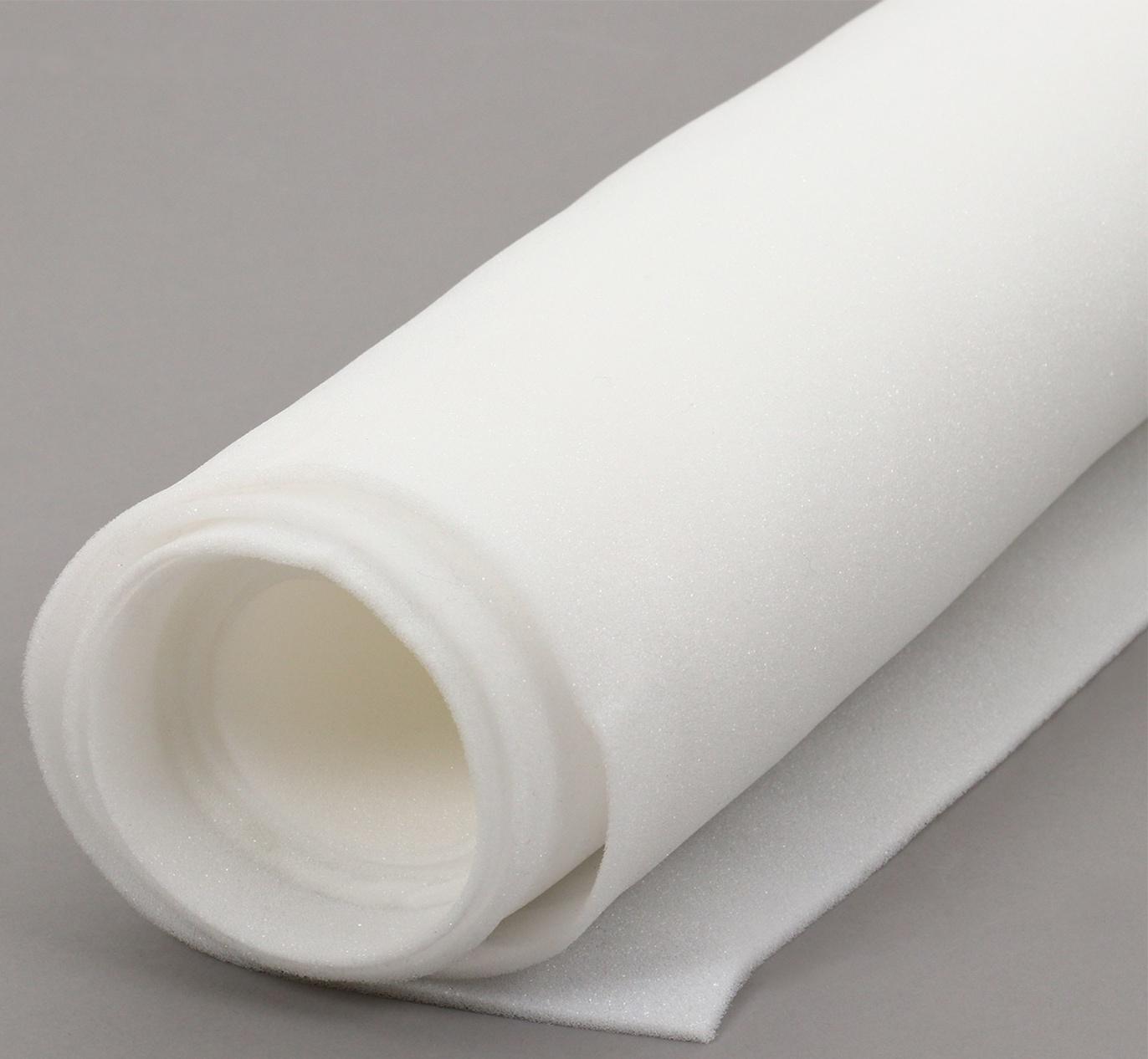 Поролон, 2 × 1 м, толщина 5 мм, 16 кг/м³, белый