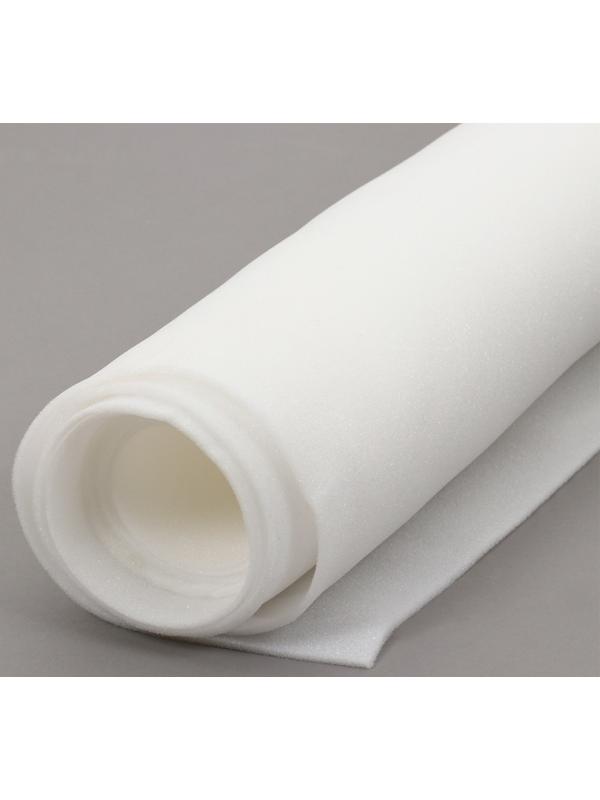 Поролон, 2 × 1 м, толщина 5 мм, 16 кг/м³, белый