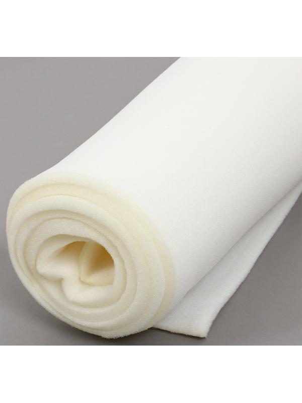 Поролон, 2 × 1 м, толщина 10 мм, 16 кг/м³, белый