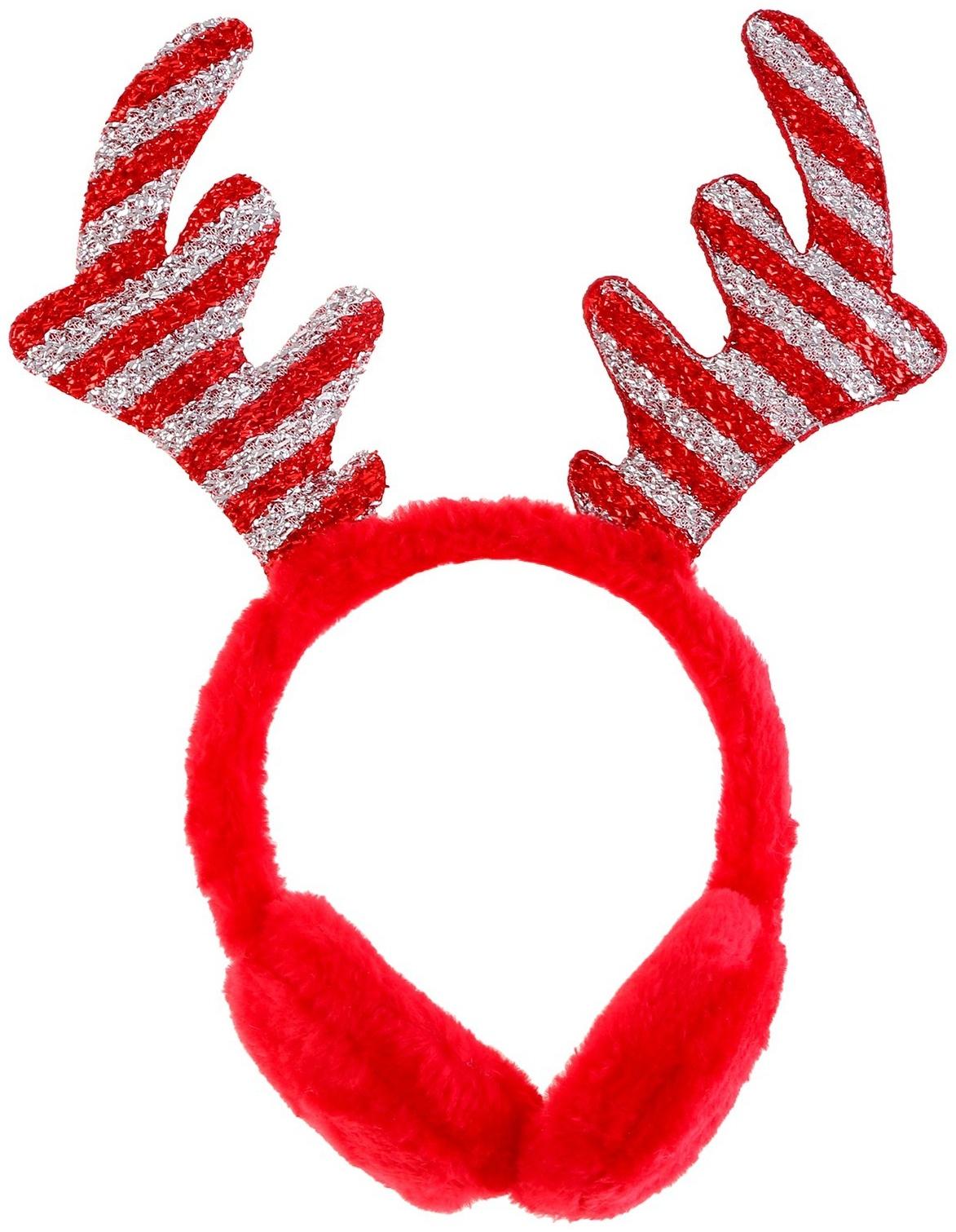 Карнавальный ободок «Рожки», цвет красный