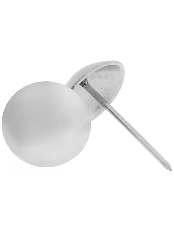 Гвозди ТУНДРА, декоративные, 25х39 мм, хром, 100 шт