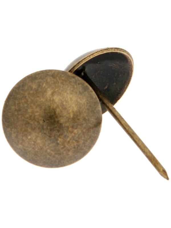 Гвозди ТУНДРА, декоративные, 25х39 мм, бронза, 100 шт