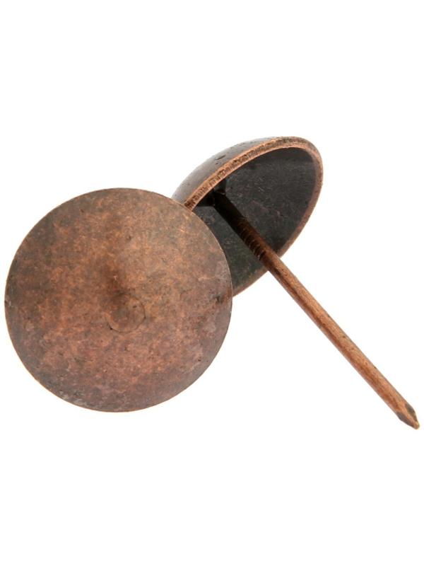 Гвозди ТУНДРА, декоративные, 25х39 мм, медь, 100 шт