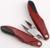 Кусачки педикюрные, 3 в 1, с пилочкой, изогнутое лезвие, складные, 8,7 см, длина лезвия - 18 мм, цвет бордовый