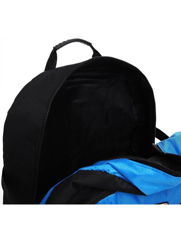 Рюкзак туристический на молнии, 4 наружных кармана, цвет синий/чёрный