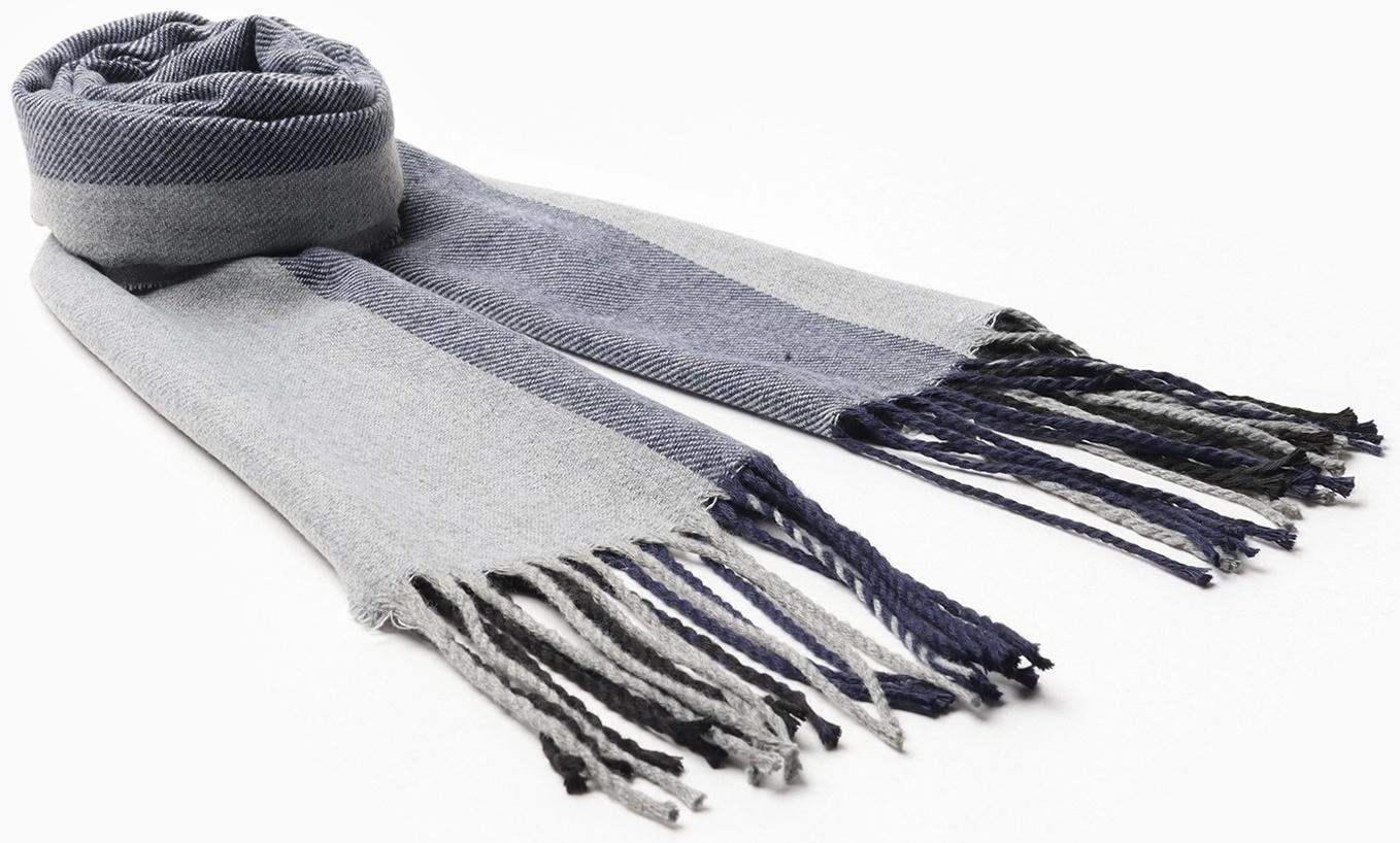 Шарф мужской, цвет серый, размер 31х170