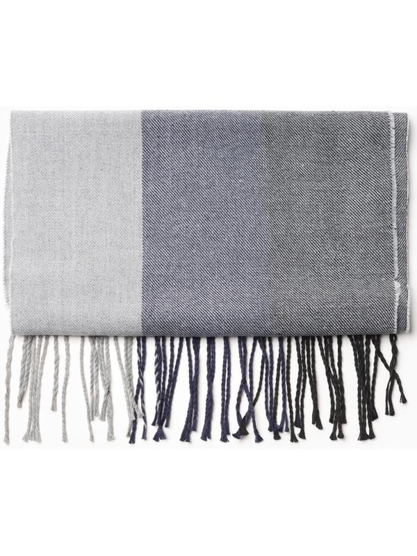 Шарф мужской, цвет серый, размер 31х170