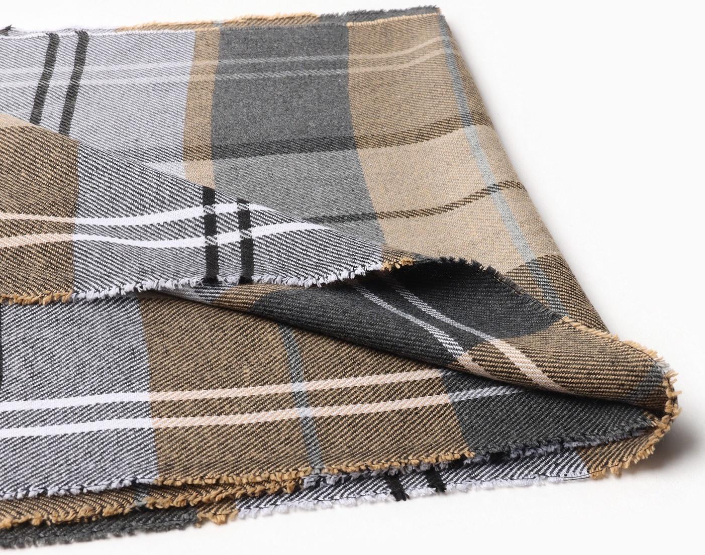 Шарф мужской, цвет бежевый/клетка, размер 31х170