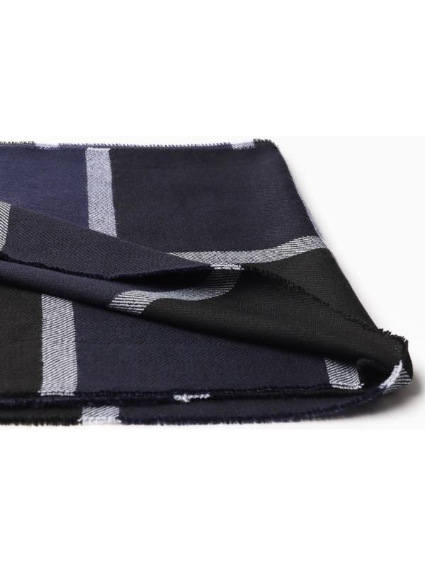 Шарф мужской, цвет синий/клетка, размер 31х170