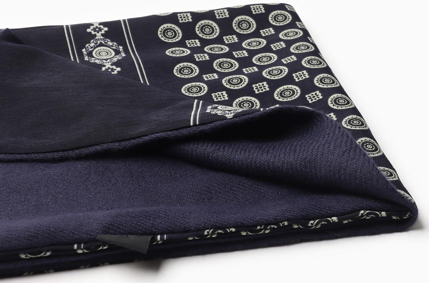 Шарф мужской, цвет тёмно-синий, размер 29х127