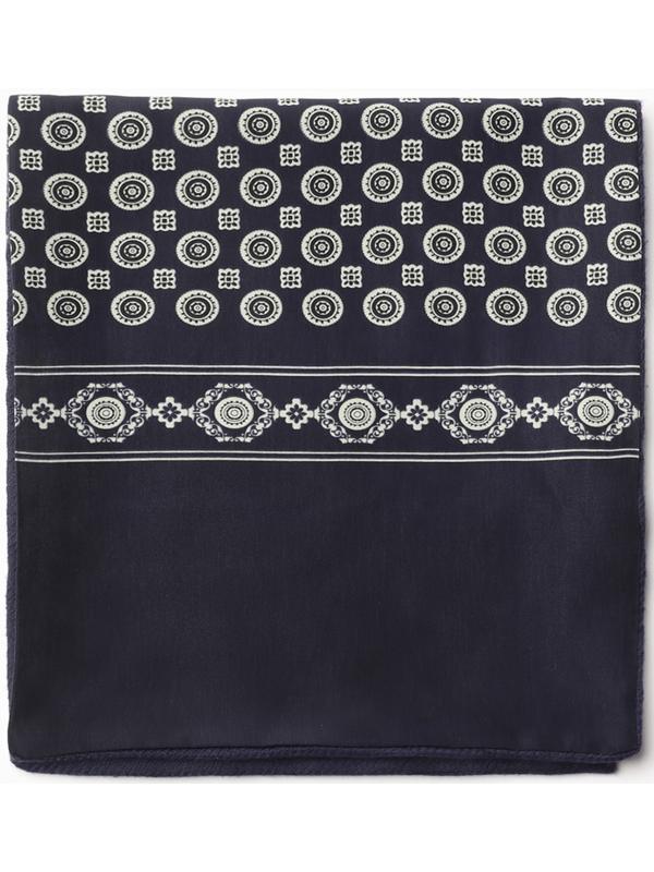 Шарф мужской, цвет тёмно-синий, размер 29х127