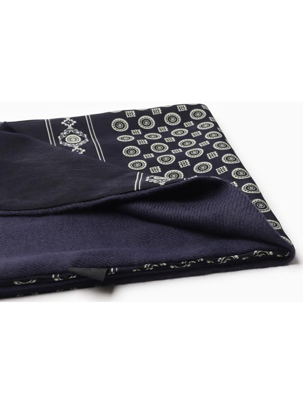 Шарф мужской, цвет тёмно-синий, размер 29х127