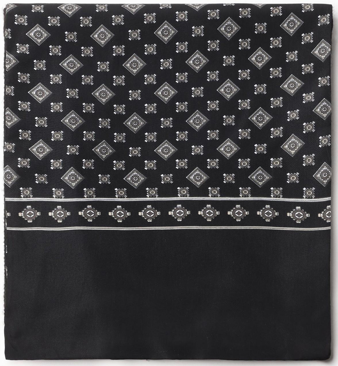 Шарф мужской, цвет чёрный, размер 29х127