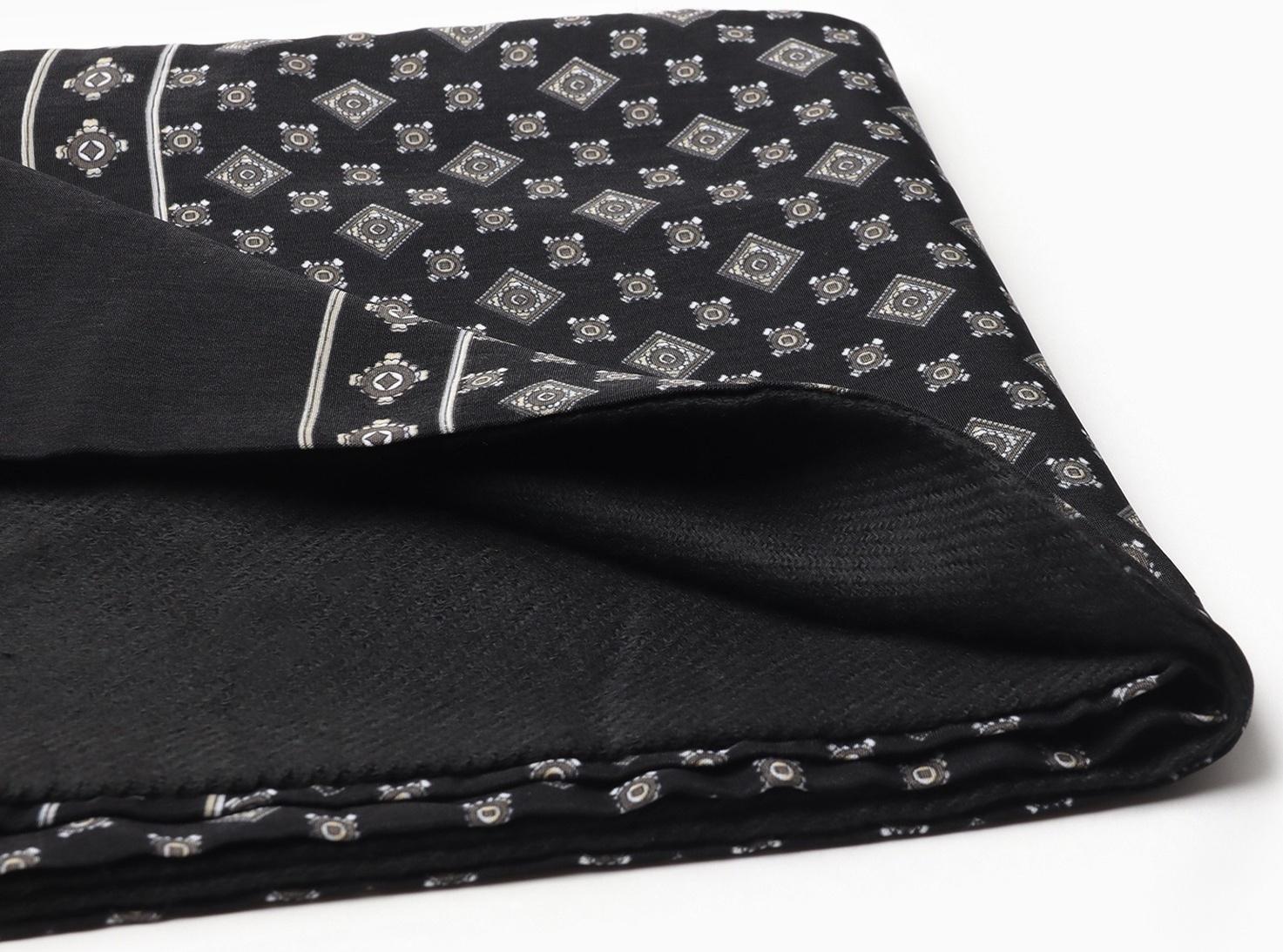 Шарф мужской, цвет чёрный, размер 29х127