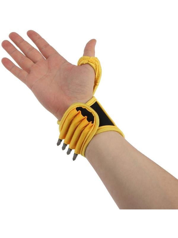 Браслет магнитный ТУНДРА, неопреновая подложка, 4 кармана, 9 неодимовых магнитов, до 2 кг