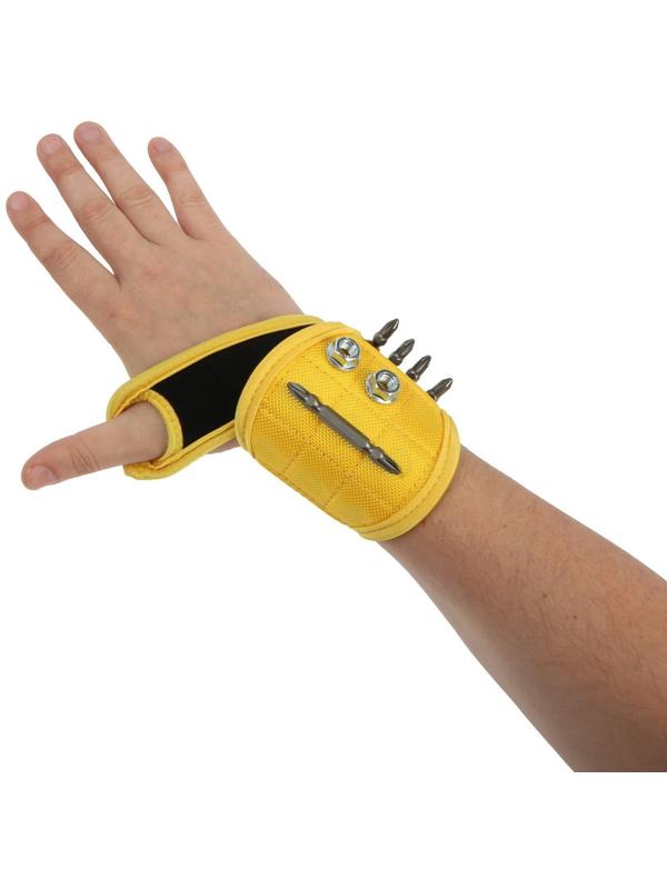 Браслет магнитный ТУНДРА, неопреновая подложка, 4 кармана, 9 неодимовых магнитов, до 2 кг