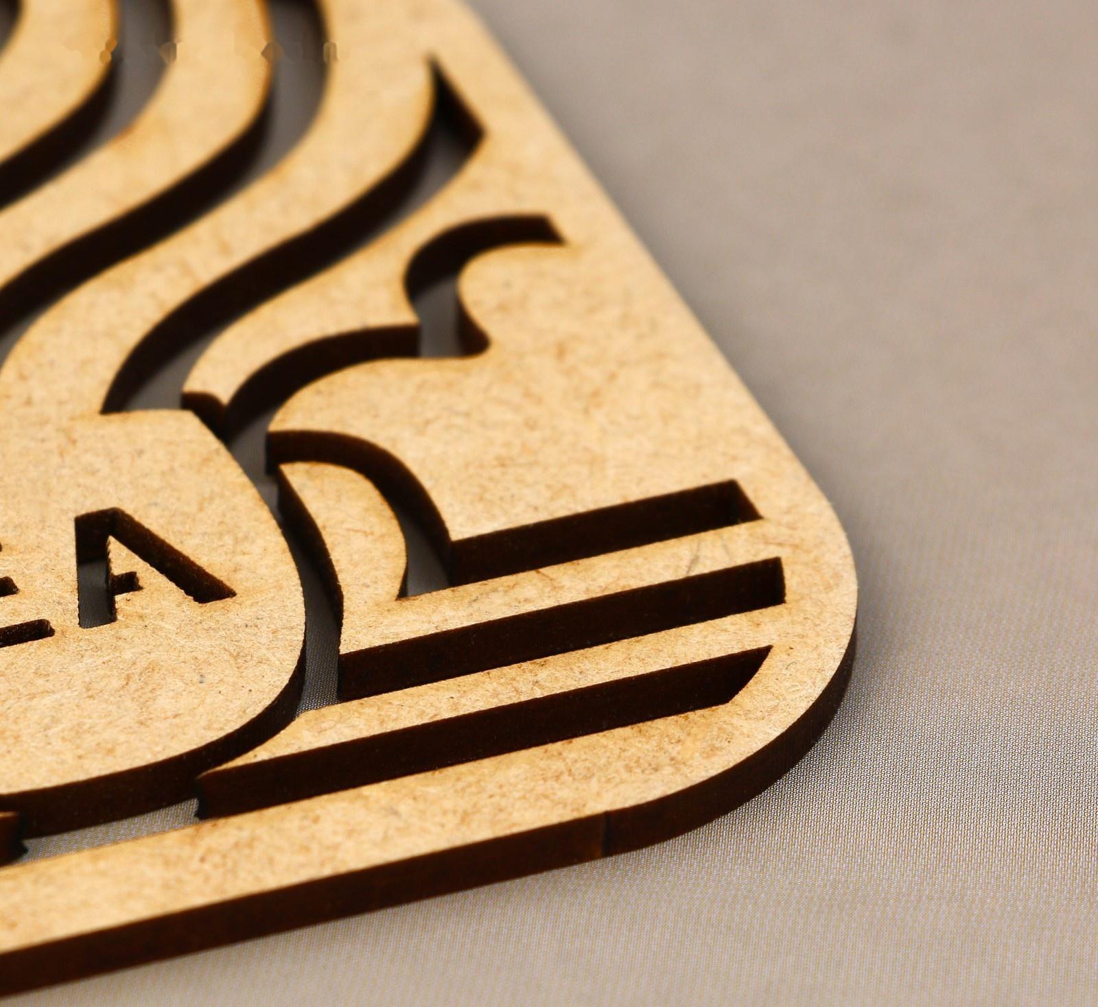 Подставка под кружку «Чай», хдф, 9 х 9 см