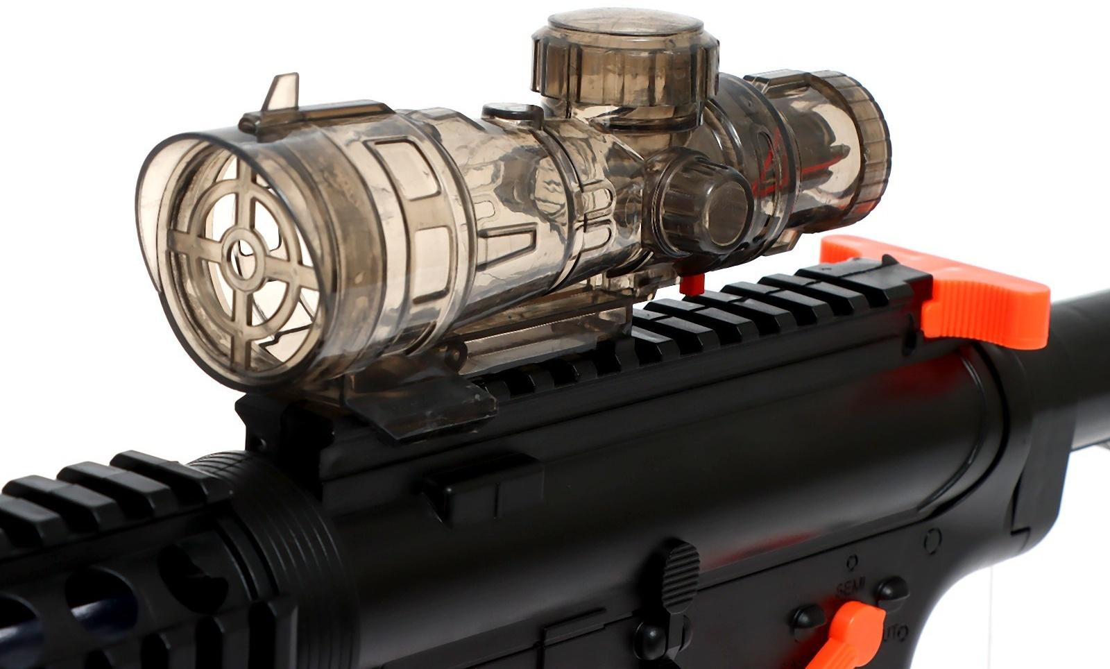 Автомат «Вперёд», гелевые и мягкие пули, свет