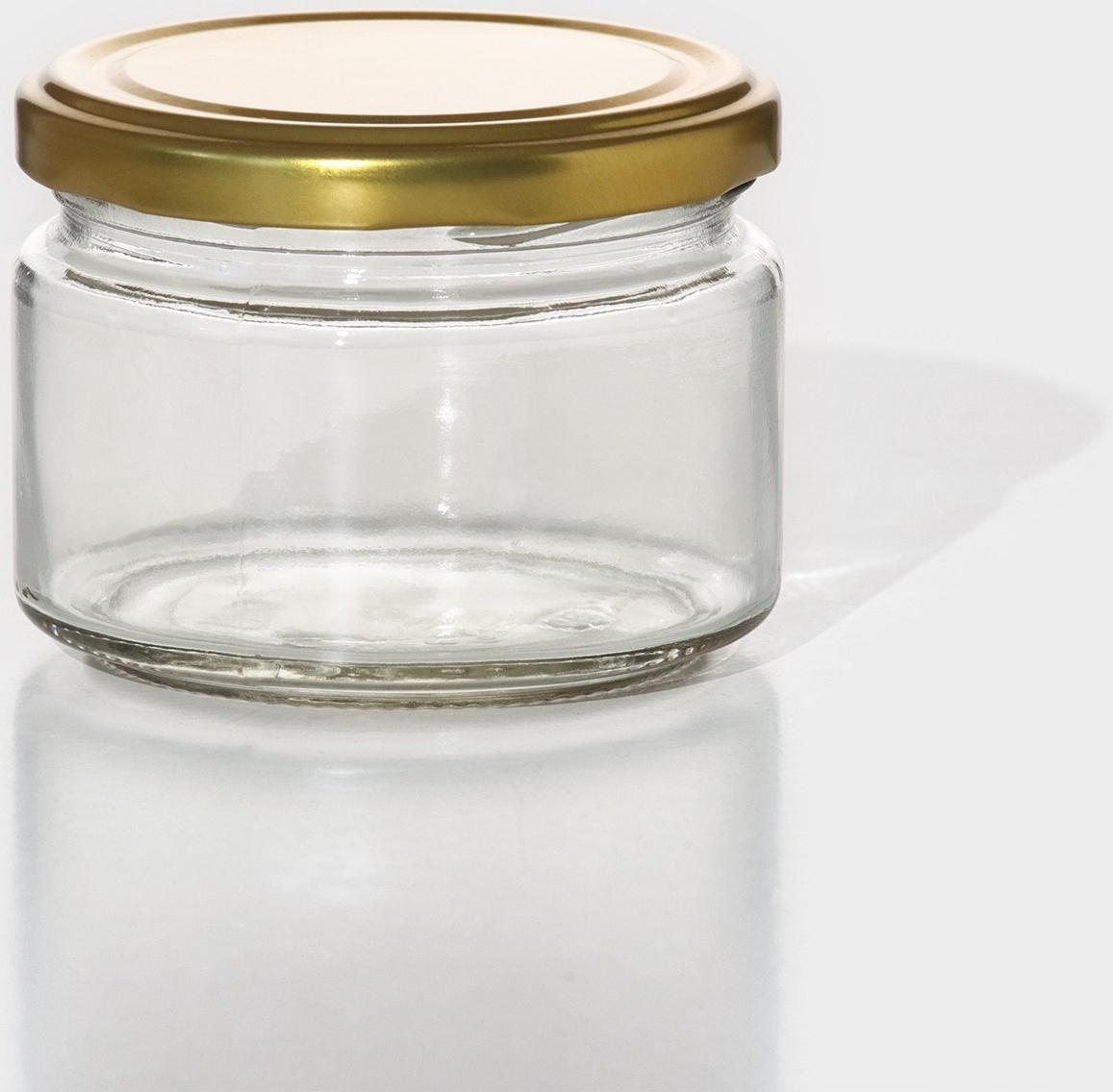 Набор стеклянных банок с крышкой, ТО-82 мм, 0,2-0,25 л, 6 шт