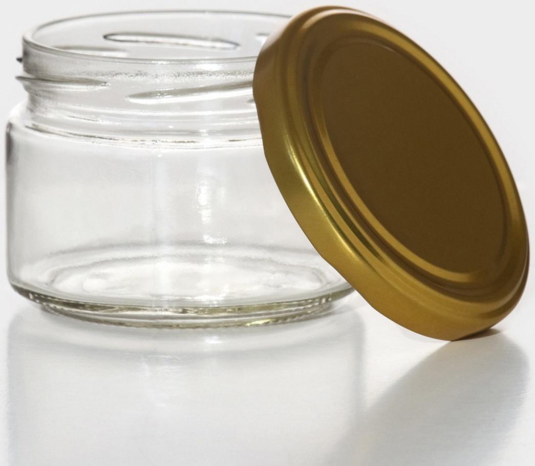 Набор стеклянных банок с крышкой, ТО-82 мм, 0,2-0,25 л, 6 шт