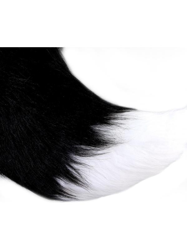 Карнавальный набор «Лиса аниме», чёрный, 2 предмета: хвост, ушки