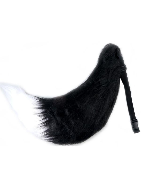 Карнавальный набор «Лиса аниме», чёрный, 2 предмета: хвост, ушки