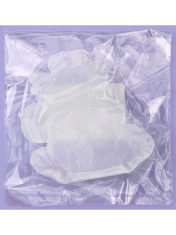 Силиконовый молд для леденцов и шоколада «Дракон с табличкой 2024»