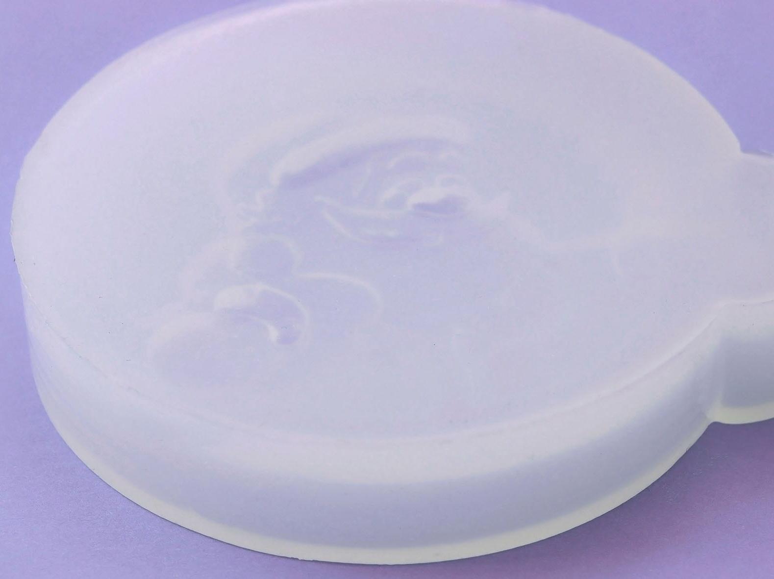 Силиконовый молд для леденцов и шоколада «Дед Мороз, с Новым годом!»