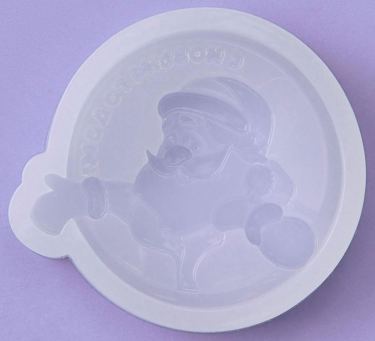 Силиконовый молд для леденцов и шоколада «Дед Мороз, с Новым годом!»