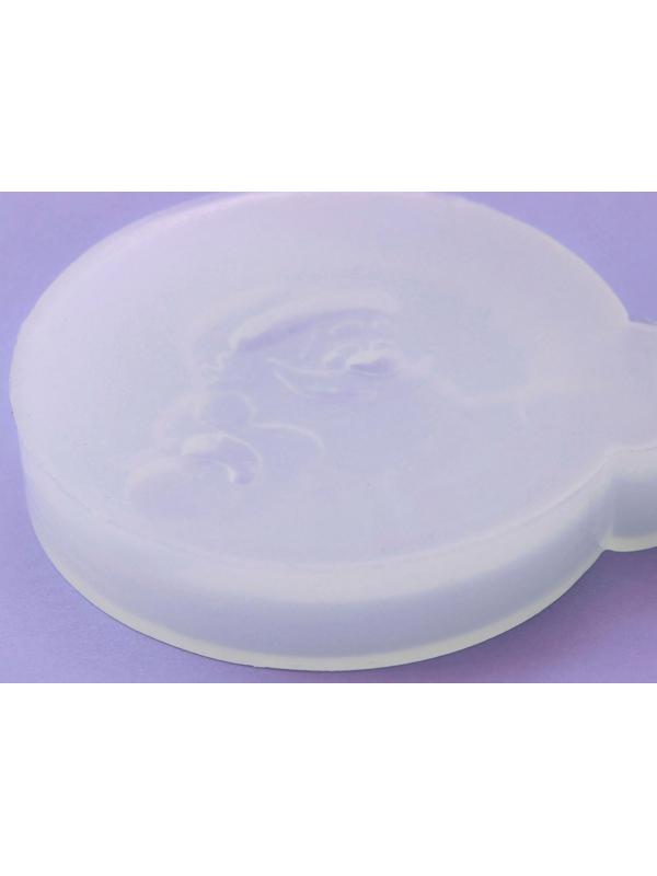 Силиконовый молд для леденцов и шоколада «Дед Мороз, с Новым годом!»