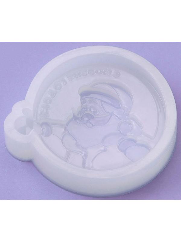 Силиконовый молд для леденцов и шоколада «Дед Мороз, с Новым годом!»