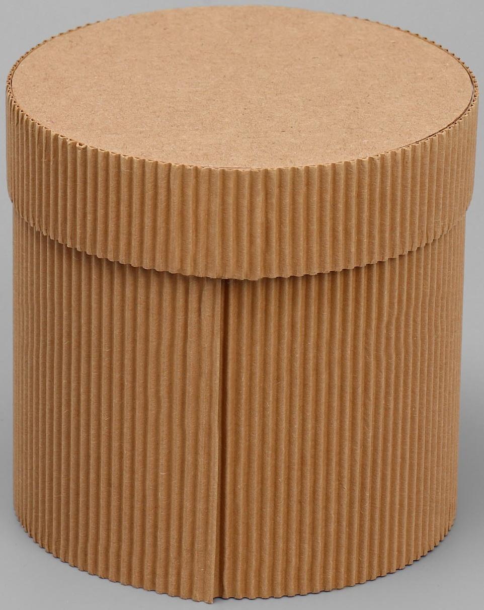 Шляпная коробка из микрогофры «Present for you», 12 х 12 см