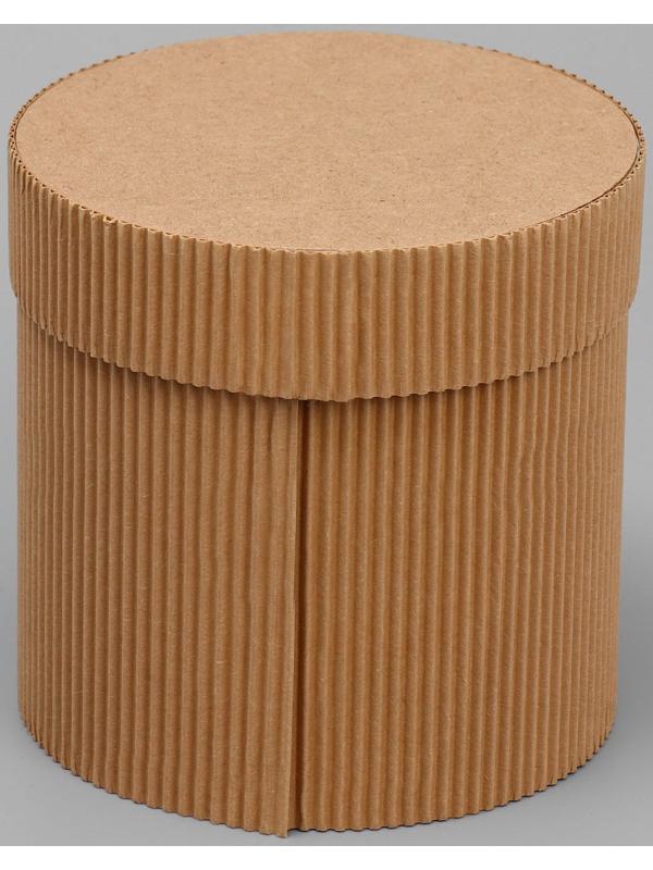 Шляпная коробка из микрогофры «Present for you», 12 х 12 см