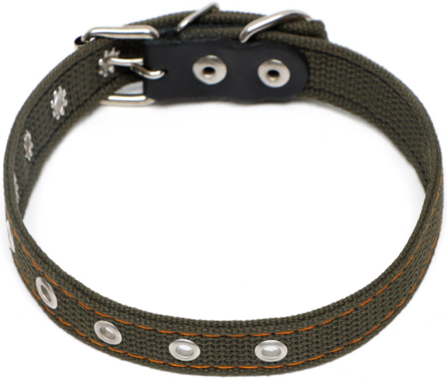 Ошейник брезентовый безразмерный двухслойный, 50 х 2 см, ОШ 22-46 см