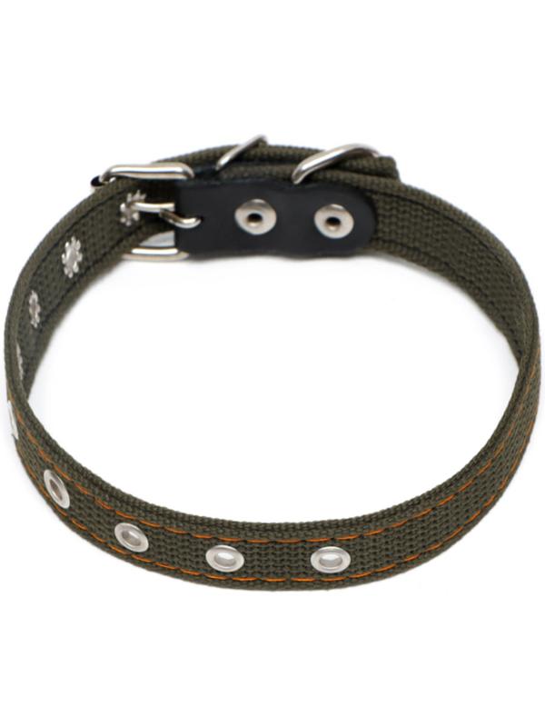 Ошейник брезентовый безразмерный двухслойный, 50 х 2 см, ОШ 22-46 см