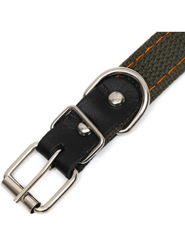 Ошейник брезентовый безразмерный двухслойный, 50 х 2 см, ОШ 22-46 см