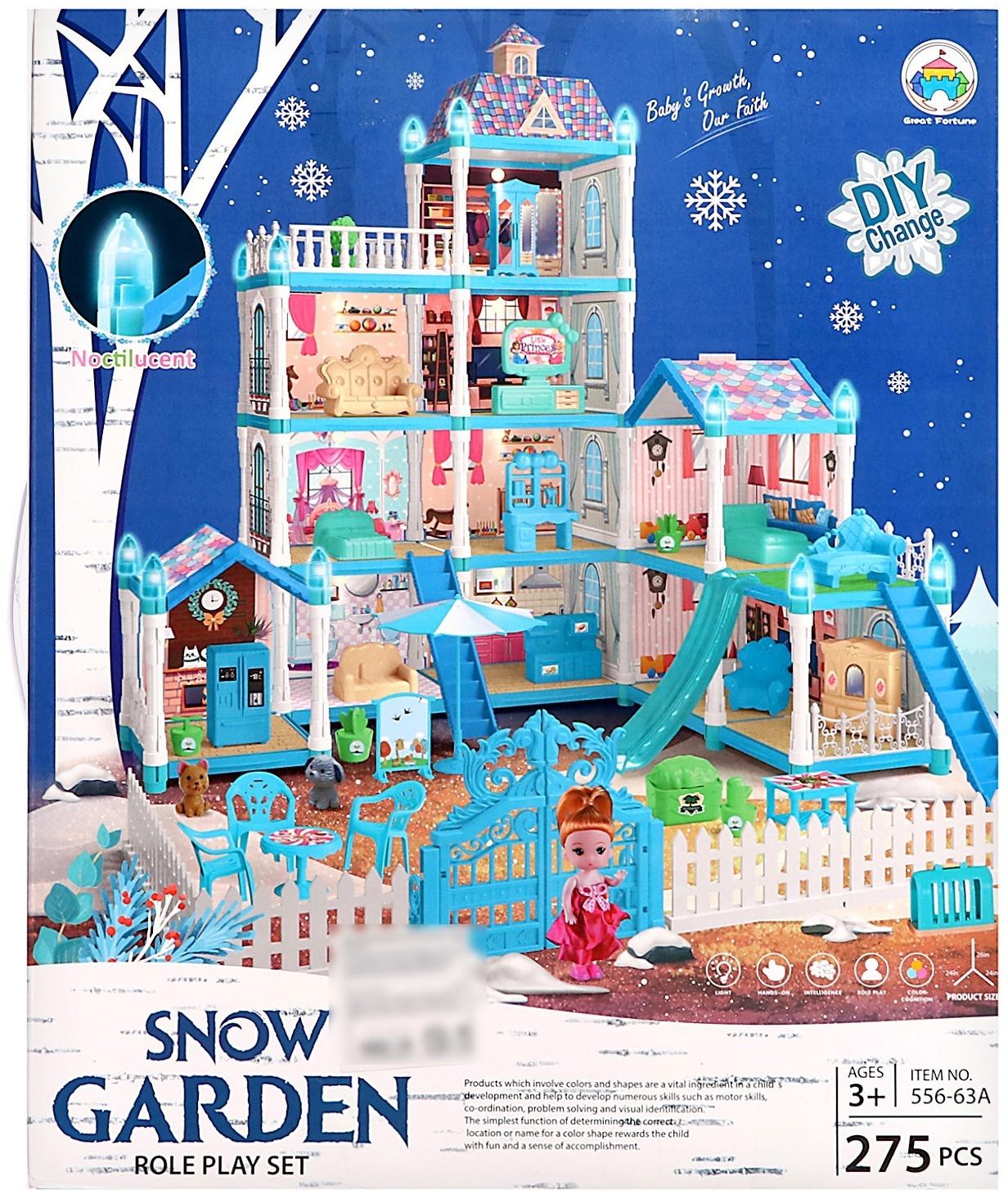 Дом для кукол «Зимний дворец» с куклой, питомцами и аксессуарами