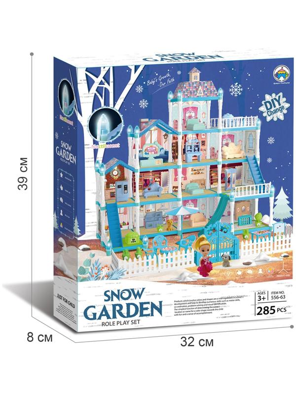 Дом для кукол «Зимний дворец» с куклой, питомцами и аксессуарами