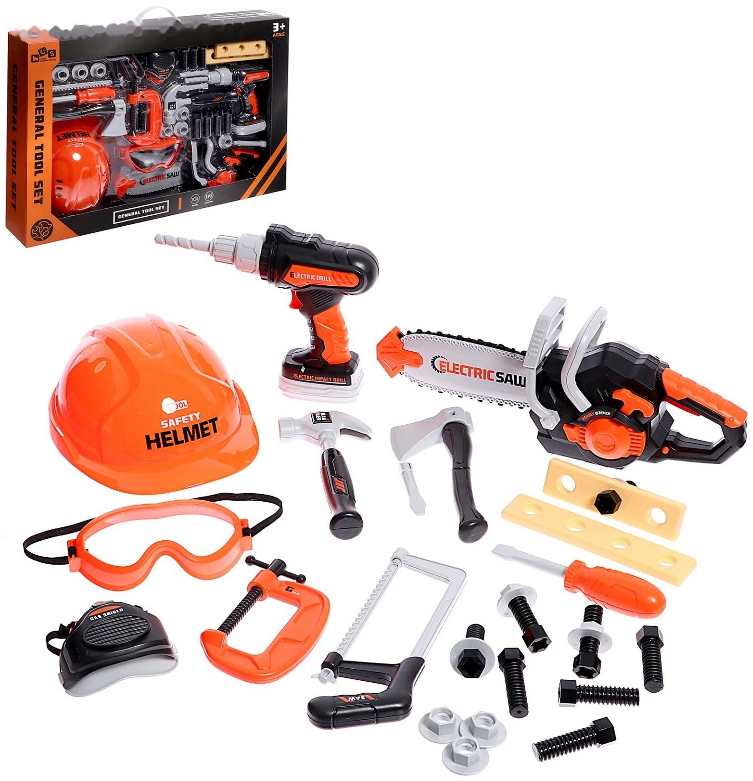 Набор инструментов «Мастер», звук, на батарейках, 31 предмет