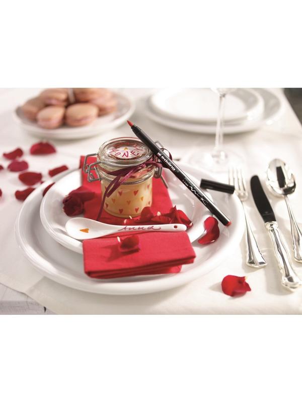 Кисть -ручка для письма по фарфору Edding 4200_1,наб.6цв.