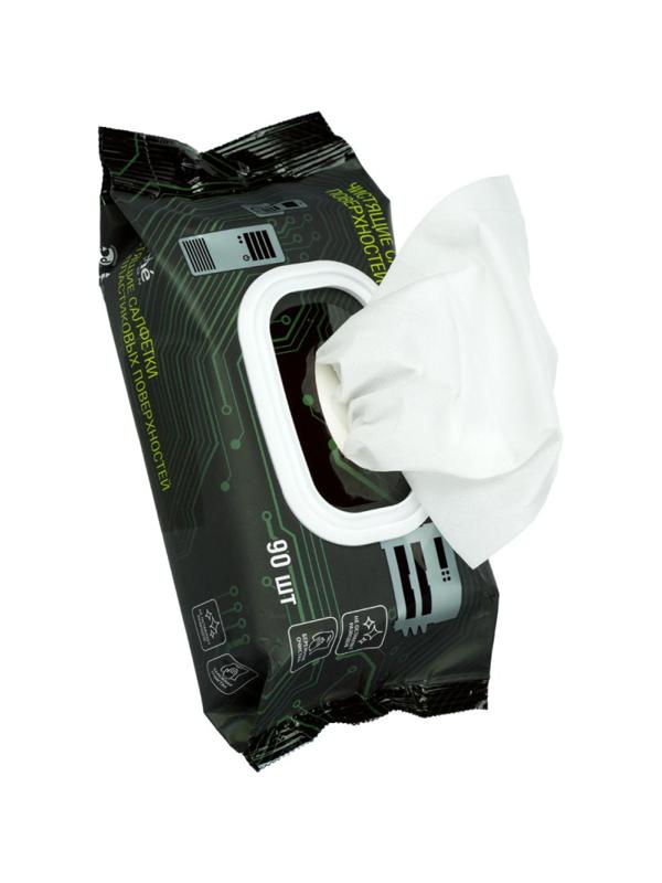 Салфетки Attache Selection д/поверхностей, с клапаном, 90 шт, XXL, 150х200