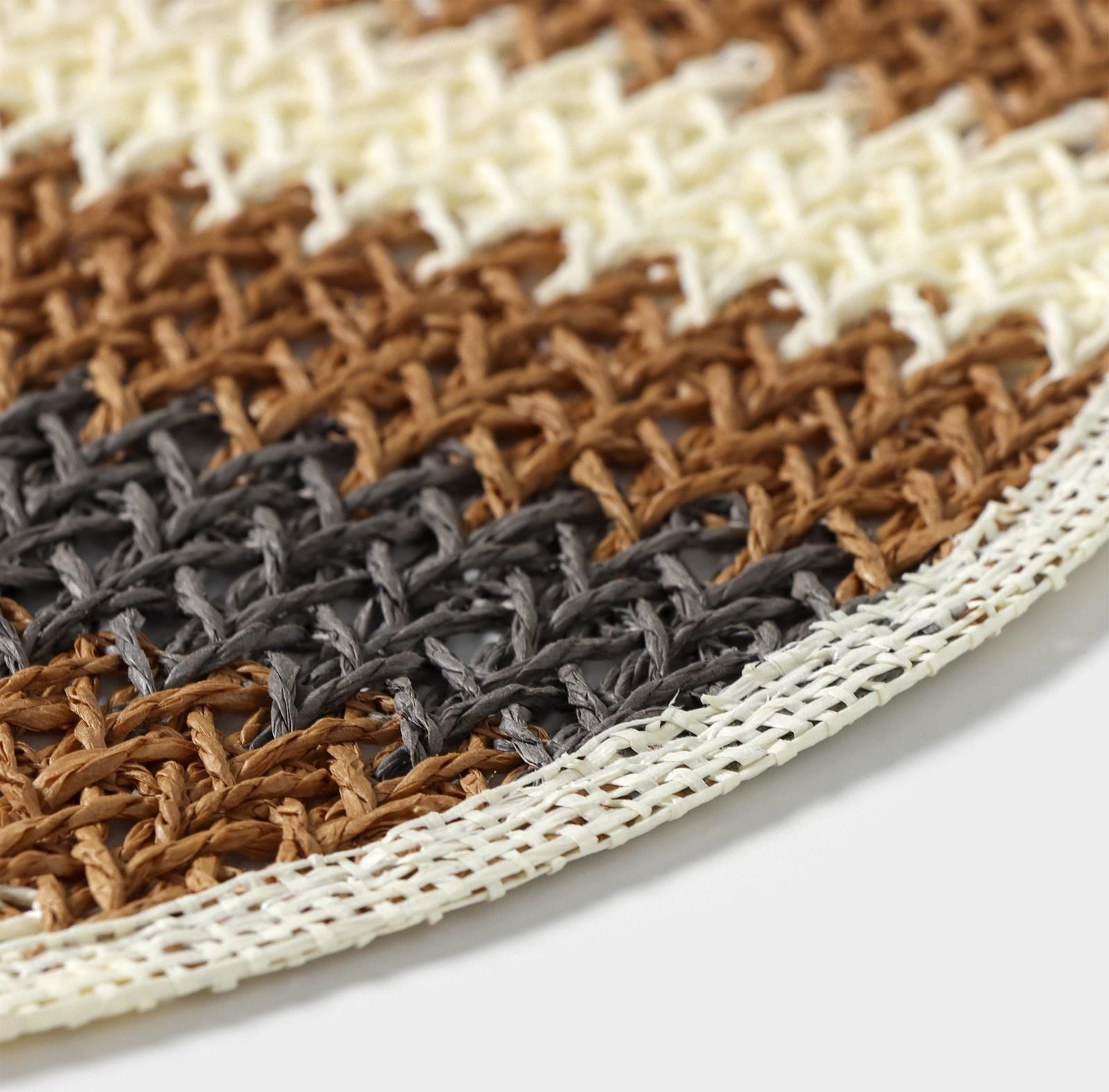 Салфетка сервировочная Доляна Vincula, d=38 см, цвет коричневый