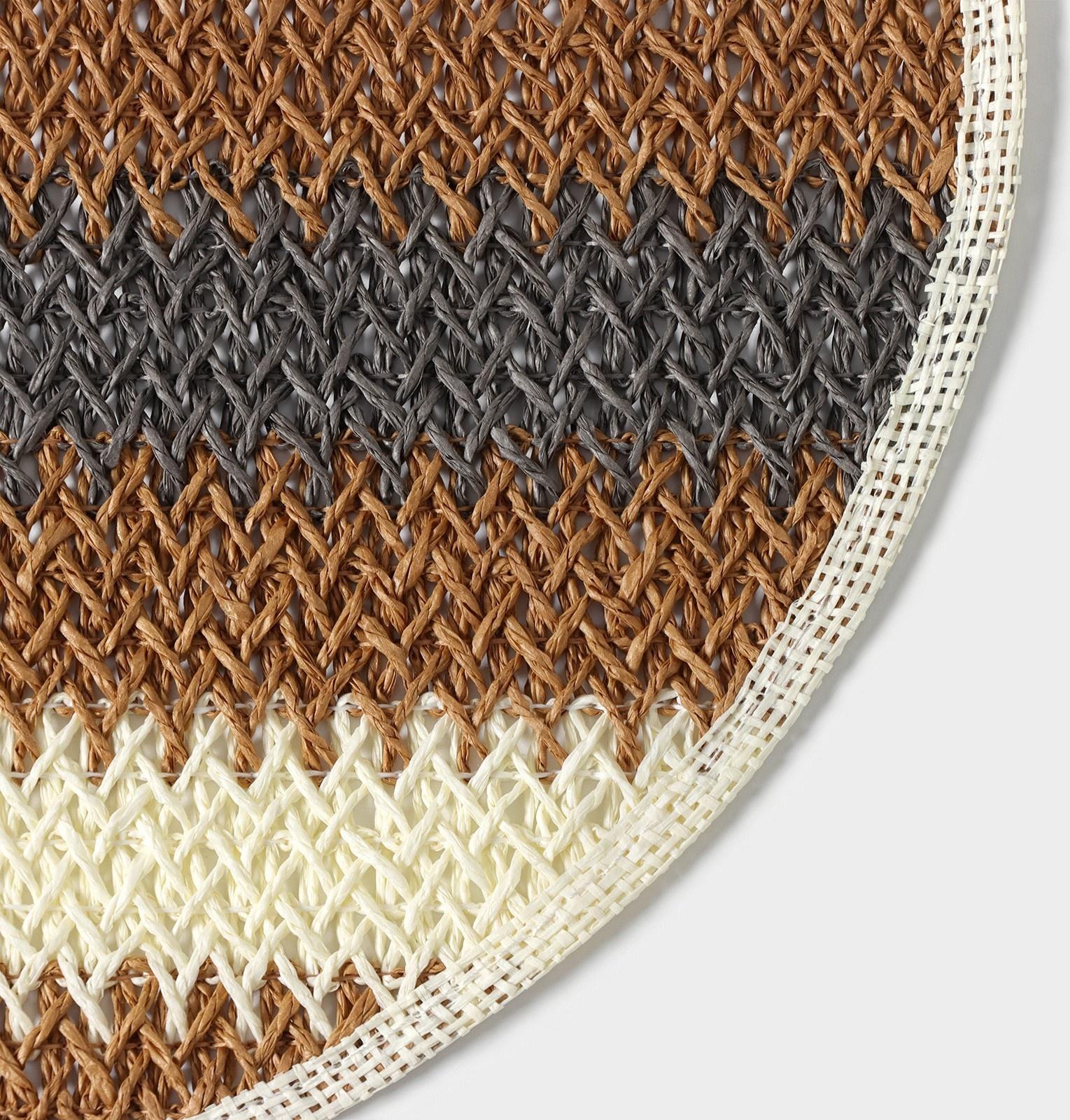 Салфетка сервировочная Доляна Vincula, d=38 см, цвет коричневый