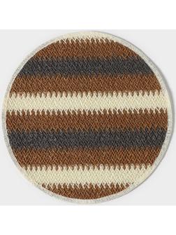 Салфетка сервировочная Доляна Vincula, d=38 см, цвет коричневый