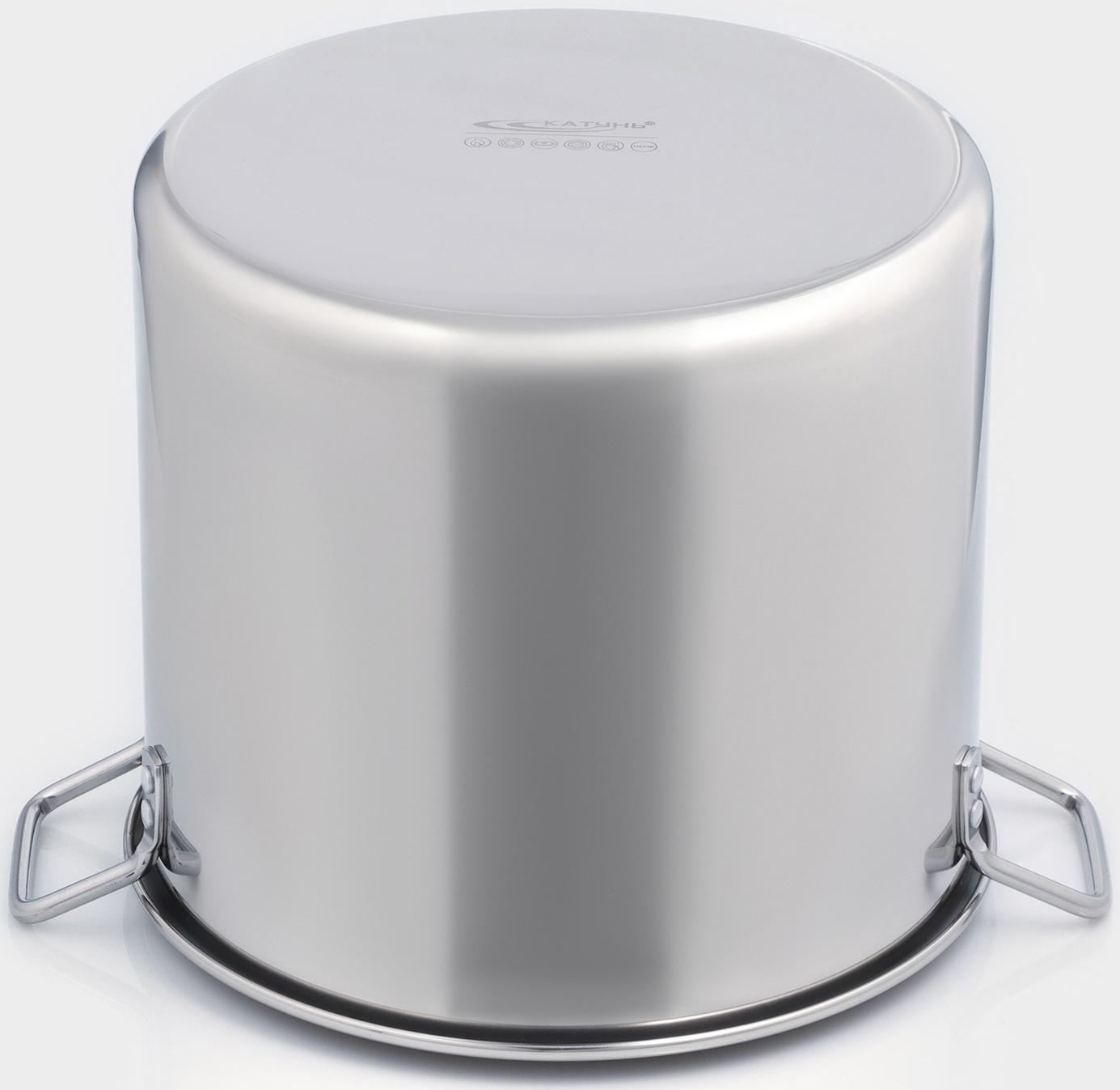 Котёл «Общепит», 25 л, d=35 см, h=30 см, металлическая крышка, клёпанные ручки