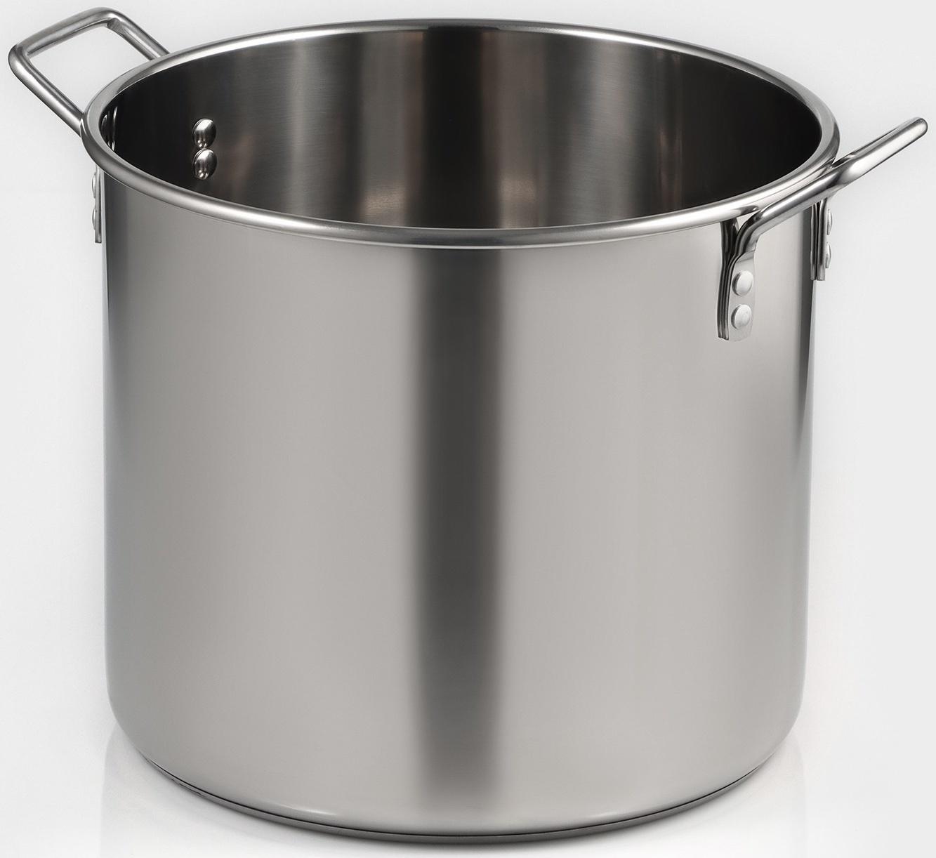 Котёл «Общепит», 25 л, d=35 см, h=30 см, металлическая крышка, с теплораспределительным слоем